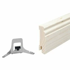 BAUHAUS Profiles And More Sockelleiste 2,4 M X 1,8 Cm X 7 Cm, Fichte, Unbehandelt -Bodenfliesen Verkäufe 12 1008