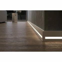 BAUHAUS Deckprofil Cubica LS80 Light Down Champagner, 2,5 M X 19 Mm X 80 Mm -Bodenfliesen Verkäufe 12 1013