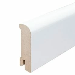 BAUHAUS Sockelleiste 2,44 M X 1,8 Cm X 5,8 Cm, Gerundet, Weiß Lackiert