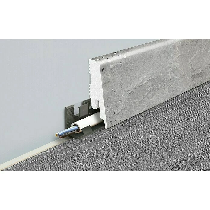 BAUHAUS LOGOCLIC Sockelleiste K58 C Silver Lining 2,4 M X 18 Mm X 58 Mm, Gerade 3 BAUHAUS LOGOCLIC Sockelleiste K58 C Silver Lining 2,4 M X 18 Mm X 58 Mm, Gerade