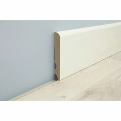 BAUHAUS LOGOCLIC Sockelleiste Weiß 2,6 M X 15 Mm X 100 Mm, Gerundet