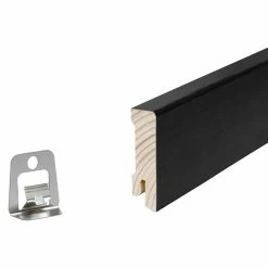 BAUHAUS Sockelleiste Räuchereiche Schwarz 2,4 M X 1,6 Cm X 5,8 Cm -Bodenfliesen Verkäufe 12 1039