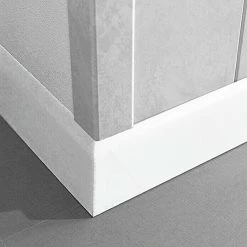 BAUHAUS LOGOCLIC Fußleiste K 58 Uni Weiß 2,6 M X 10 Mm X 58 Mm