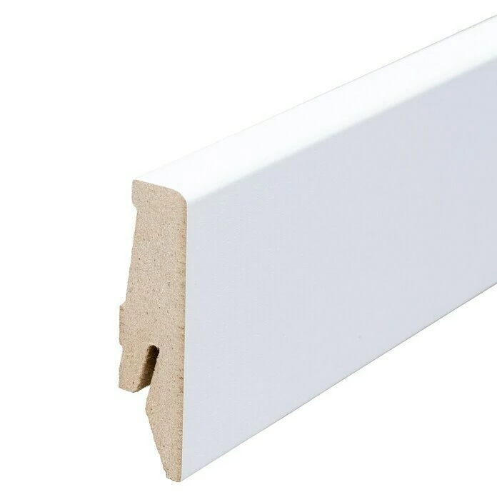 BAUHAUS Sockelleiste Weiß, 2,4 M X 18 Mm X 58 Mm, Konisch 3 BAUHAUS Sockelleiste Weiß, 2,4 M X 18 Mm X 58 Mm, Konisch