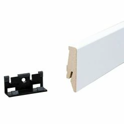 BAUHAUS Sockelleiste Weiß, 2,4 M X 18 Mm X 58 Mm, Konisch 10 BAUHAUS Sockelleiste Weiß, 2,4 M X 18 Mm X 58 Mm, Konisch -Bodenfliesen Verkäufe 12 1063