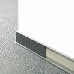 BAUHAUS LOGOCLIC Plankenprofil Silber, 2,5 M X 11,8 Mm X 58 Mm