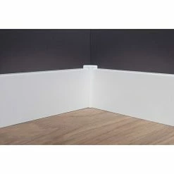 BAUHAUS Sockelleiste Weiß, 2,4 M X 16 Mm X 70 Mm, Gerade -Bodenfliesen Verkäufe 12 1069