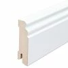 BAUHAUS Sockelleiste 2,44 M X 1,8 Cm X 7 Cm, MDF, Weiß Lackiert, 2 Stk. -Bodenfliesen Verkäufe 12 1077