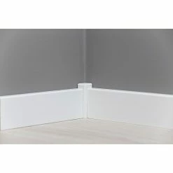 BAUHAUS Sockelleiste Weiß, 2,4 M X 1,6 Cm X 5,8 Cm, Gerade, Kiefer -Bodenfliesen Verkäufe 12 1085