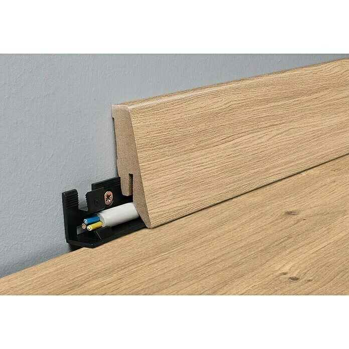 BAUHAUS LOGOCLIC Sockelleiste K58 C Eiche Rheas 2,6 M X 18 Mm X 58 Mm, Gerade 3 BAUHAUS LOGOCLIC Sockelleiste K58 C Eiche Rheas 2,6 M X 18 Mm X 58 Mm, Gerade