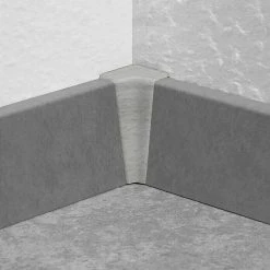 BAUHAUS LOGOCLIC Innenecke K40 C Buche Grau, 2 Stk., Passend Für: LOGOCLIC Sockelleiste K40 C