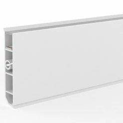 BAUHAUS Deckprofil Cubica LS80 Light Up Weiß, 2,5 M X 19 Mm X 80 Mm