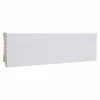 BAUHAUS Sockelleiste Weiß, 2,4 M X 16 Mm X 58 Mm, Gerade
