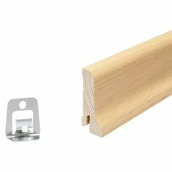 BAUHAUS Sockelleiste Eiche Hell 2,4 M X 2,1 Cm X 6 Cm -Bodenfliesen Verkäufe 12 1153