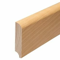 BAUHAUS Sockelleiste 2,4 M X 1,3 Cm X 6 Cm, Buche, Lackiert