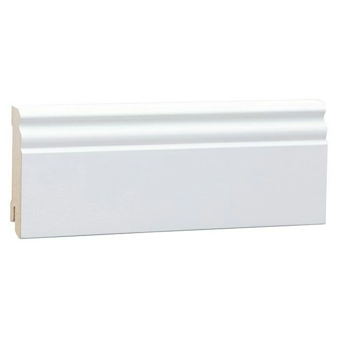 BAUHAUS Sockelleiste 2,44 M X 1,8 Cm X 7 Cm, Profiliert, Grundiert 4 BAUHAUS Sockelleiste 2,44 M X 1,8 Cm X 7 Cm, Profiliert, Grundiert – Bild 2
