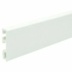 BAUHAUS Sockelleiste Cubica Schneeweiß 2,5 M X 14 Mm X 60 Mm, Gerade