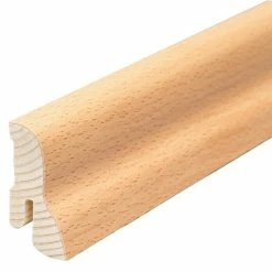 BAUHAUS Sockelleiste Buche 2,4 M X 2,2 Cm X 4 Cm, Geschwungen