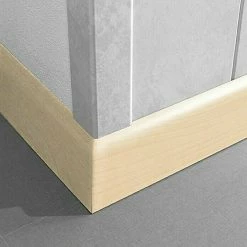 BAUHAUS LOGOCLIC Fußleiste K 58 Ahorn 2,6 M X 10 Mm X 58 Mm