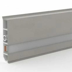 BAUHAUS Deckprofil Cubica LS80 Light Down Aluminium, 2,5 M X 19 Mm X 80 Mm