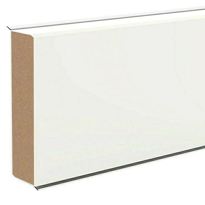 BAUHAUS Sockelleiste XL Weiß 2,5 M X 18 Mm X 60 Mm, Gerade 3 BAUHAUS Sockelleiste XL Weiß 2,5 M X 18 Mm X 60 Mm, Gerade