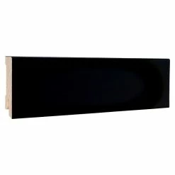 BAUHAUS Sockelleiste Schwarz, 2,4 M X 16 Mm X 58 Mm, Gerade