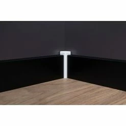 BAUHAUS Sockelleiste Schwarz, 2,4 M X 16 Mm X 58 Mm, Gerade -Bodenfliesen Verkäufe 12 1238