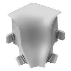 BAUHAUS LOGOCLIC Innenecke K40 Chrom Matt, 2 Stk., Geeignet Für: Sockelleiste K40