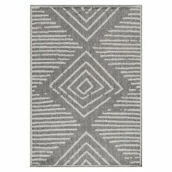 BAUHAUS Flachgewebeteppich Aruba 4902 Grau, 230 X 160 Cm, 100% Polypropylen