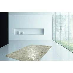 BAUHAUS Kayoom Echtlederteppich Dazzle 200 Elfenbein/Gold, L X B: 170 X 120 Cm, 100 % Leder -Bodenfliesen Verkäufe 12 1305