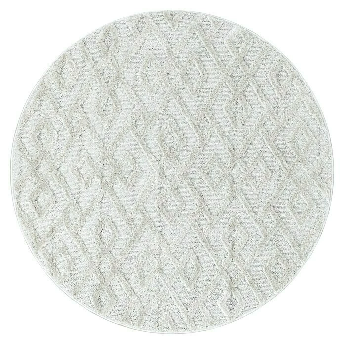 BAUHAUS Hochflorteppich Pisa 4708 Cream, Durchmesser: 80 Cm, 100% Polypropylen 3 BAUHAUS Hochflorteppich Pisa 4708 Cream, Durchmesser: 80 Cm, 100% Polypropylen