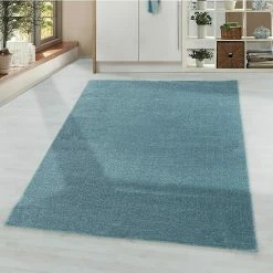 BAUHAUS Hochflorteppich Rio 4600 Blau, 150 X 80 Cm, 100% Polypropylen -Bodenfliesen Verkäufe 12 1363