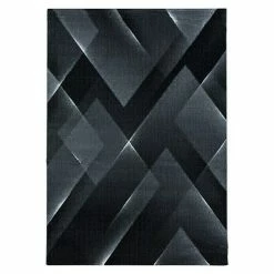 BAUHAUS Kurzflorteppich Costa 3522 Schwarz, 340 X 240 Cm, 100% Polypropylen