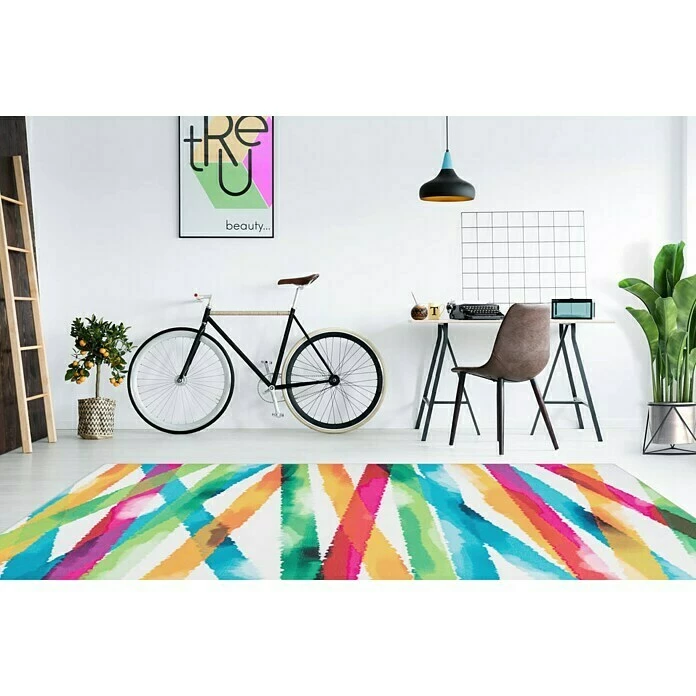 BAUHAUS Kayoom Flachgewebeteppich Galaxy Bunt, 240 X 170 Cm, 100 % Polyester 6 BAUHAUS Kayoom Flachgewebeteppich Galaxy Bunt, 240 X 170 Cm, 100 % Polyester – Bild 4