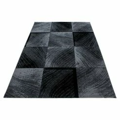 BAUHAUS Kurzflorteppich Plus 8003 Schwarz, 150 X 80 Cm, 100% Polypropylen