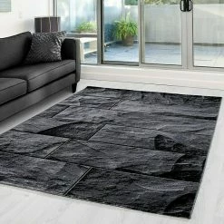 BAUHAUS Kurzflorteppich Parma 9250 Schwarz, 260 X 160 Cm, 100% Polypropylen -Bodenfliesen Verkäufe 12 1401