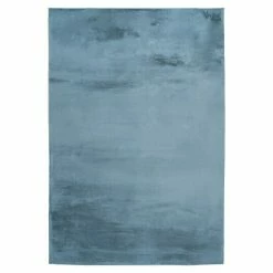 BAUHAUS Kurzflorteppich Paradise Pastellblau, 170 X 120 Cm, 100 % Polyester (Flor)