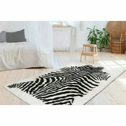 BAUHAUS Kayoom Hochflorteppich Zebra Weiß/Schwarz, 160 X 120 Cm, 100 % Polyester 9 BAUHAUS Kayoom Hochflorteppich Zebra Weiß/Schwarz, 160 X 120 Cm, 100 % Polyester -Bodenfliesen Verkäufe 12 1466