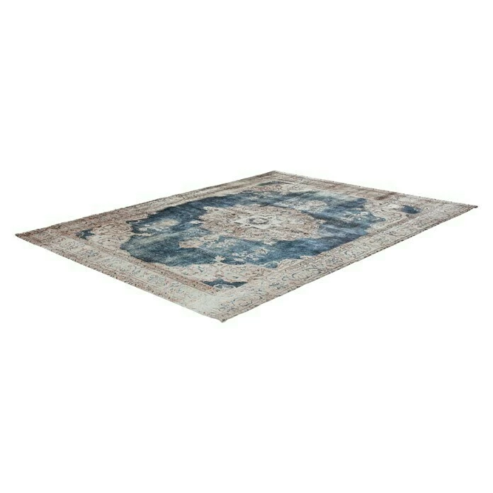 BAUHAUS Kayoom Kurzflorteppich Vintage Creme/Blau, 290 X 200 Cm, 100 % Polyacryl 4 BAUHAUS Kayoom Kurzflorteppich Vintage Creme/Blau, 290 X 200 Cm, 100 % Polyacryl – Bild 2