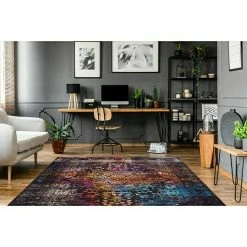 BAUHAUS Kayoom Flachgewebeteppich Galaxy Braun/Multi, 150 X 80 Cm, 100 % Polyester -Bodenfliesen Verkäufe 12 1474