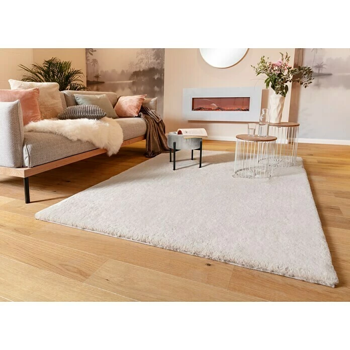 BAUHAUS Hochflorteppich Happy Elfenbein, 230 X 160 Cm, 100 % Polyester (Flor) 7 BAUHAUS Hochflorteppich Happy Elfenbein, 230 X 160 Cm, 100 % Polyester (Flor) – Bild 5