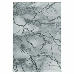 BAUHAUS Kurzflorteppich Naxos 3815 Silber, 150 X 80 Cm, 80% Polypropylen, 20% Polyester
