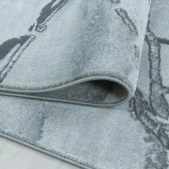 BAUHAUS Kurzflorteppich Naxos 3815 Silber, 150 X 80 Cm, 80% Polypropylen, 20% Polyester -Bodenfliesen Verkäufe 12 1537