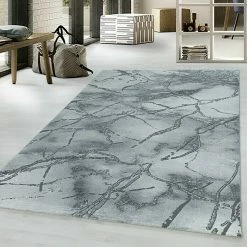 BAUHAUS Kurzflorteppich Naxos 3815 Silber, 150 X 80 Cm, 80% Polypropylen, 20% Polyester -Bodenfliesen Verkäufe 12 1538