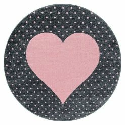 BAUHAUS Kurzflorteppich Bambi 0830 Pink, Durchmesser: 120 Cm, 100% Polypropylen