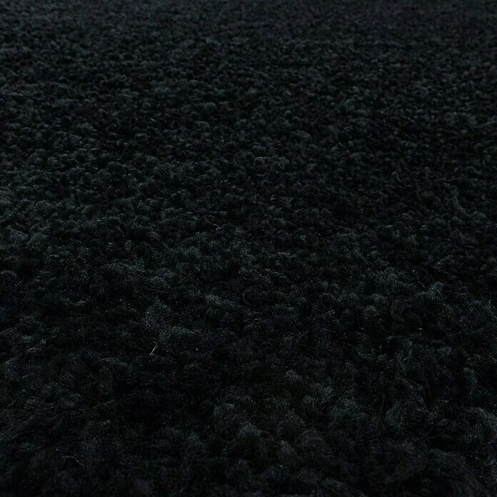 BAUHAUS Hochflorteppich Sydney 3000 Schwarz, Durchmesser: 120 Cm, 100% Polypropylen 5 BAUHAUS Hochflorteppich Sydney 3000 Schwarz, Durchmesser: 120 Cm, 100% Polypropylen – Bild 3