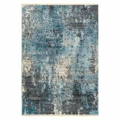 BAUHAUS Kurzflorteppich Medellin Silberblau, 150 X 80 Cm, 100 % Polypropylen