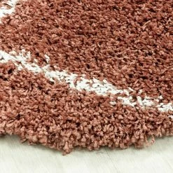 BAUHAUS Hochflorteppich Alvor 3401 Terra, Durchmesser: 80 Cm, 100% Polypropylen -Bodenfliesen Verkäufe 12 1701