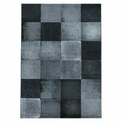 BAUHAUS Kurzflorteppich Costa 3526 Schwarz, 290 X 200 Cm, 100% Polypropylen