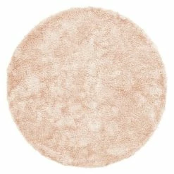 BAUHAUS Kayoom Hochflorteppich Diamond Puderrosa, Durchmesser: 160 Cm, 100 % Polyester